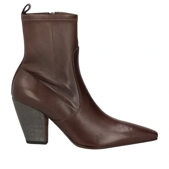Brunello Cuccinelli Brown Leather Boots - Picture 2 of 13